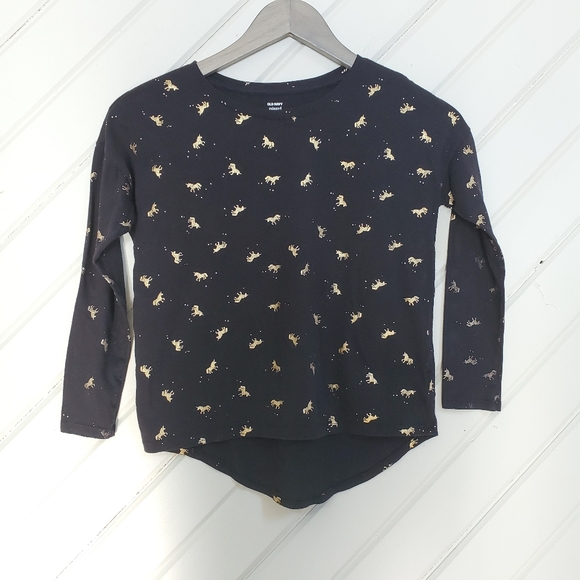 Gold Unicorn Print Tee - Picture 5 of 6